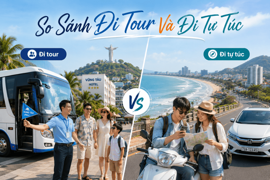 So Sánh Đi Tour Và Đi Tự Túc