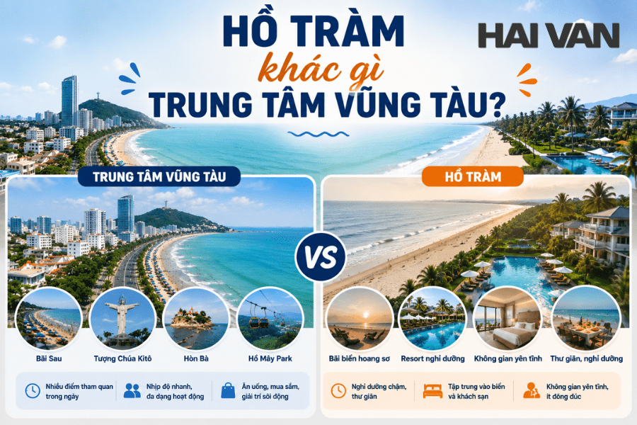 Hồ Tràm khác gì trung tâm Vũng Tàu?