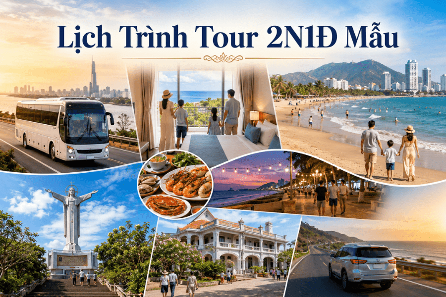 Lịch Trình Tour 2n1đ Mẫu